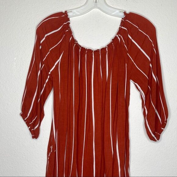 Faithfull Stripe Dress Red White - Picture 6 of 7